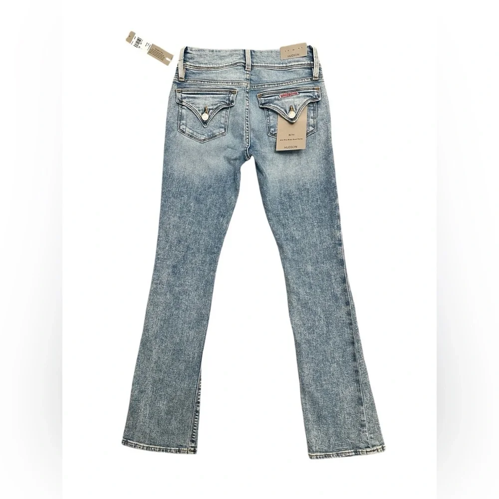 HUDSON Jeans Beth Low to Mid-Rise Baby Bootcut Petite Motion Blue Women Size 25 - Picture 10 of 17